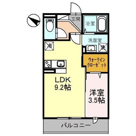 エレガンス虹の物件間取画像